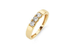  Rings with stone - Alliance - 0.3ct