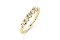  Rings with stone - Memoire - 0.5ct