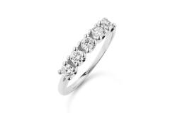  Ringe mit Stein - Memoire - 0.75ct