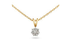  Collier - Rosette - 0.13ct