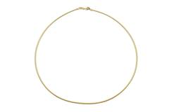  Kette - Rund - Omega - Silber - 45cm