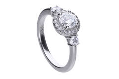  Ringe mit Stein - Zirkonia