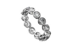  Ringe ohne Stein - Silber - Zirkonia