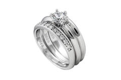  Bagues sans pierre - Argent - Zircone