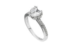 Ringe ohne Stein - Silber - Zirkonia