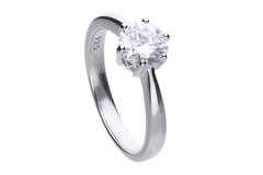  Ringe mit Stein - Silber - Zirkonia