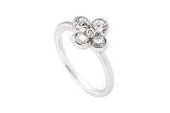 Ringe mit Stein - Silber - Zirkonia