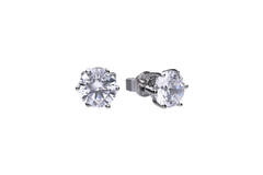  Ear studs - Silver - Zirconia