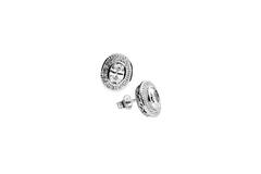  Boucles d'oreilles à puces - Argent - Zircone