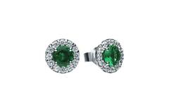  Ear studs - Silver - Zirconia