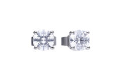  Ear studs - Silver - Zirconia