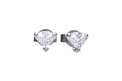  Boucles d'oreilles à puces - Argent - Zircone