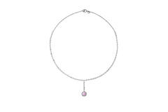  Necklaces with pendant - Silver - Zirconia