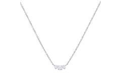  Necklaces with pendant - Silver - Zirconia