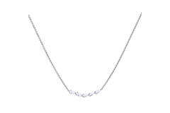  Necklaces with pendant - Silver - Zirconia