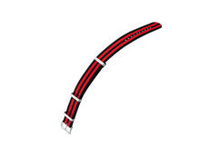 BEAR 20-20 Nylon Zwart Rood