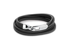  Lederarmbänder - Stahl - 21cm