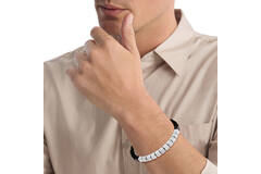  Bead bracelets - Steel - 20cm