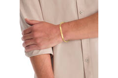  Bracelets gourmettes - Acier - 19,5cm