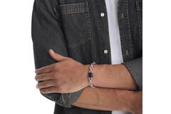  Bracelets à maillons - Acier - 19,5cm