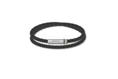  Woven bracelet - Leather - 19cm