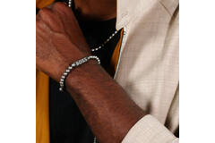  Bracelets en perles - Acier - 19cm