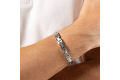  Bracelets à maillons - Acier - 19cm