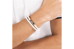  Gevlochten armband - Kunststof - 19cm