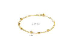 Double Bubble Bracelet - 16-17-18cm - 585