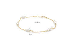Monte Carlo Pearl Bracelet  - 17-18cm - 585