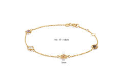 Mosaic Gemstone Bracelet - 16-17-18cm - 585