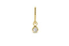 White Topaz Earcharm - 7x3mm - 585