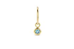 London Blue Topaz Earcharm - 7x3mm - 585
