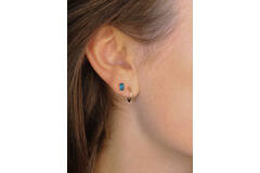 Round Flat Earrings - 12mm - 585