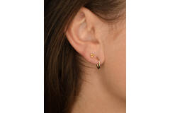 Oval Flat Earrings - 12mm - 585