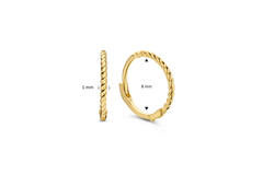 Twist Hoops - 8mm - 585