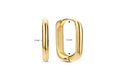 Grand Place Rectangle Earrings M - 12 mm - 585