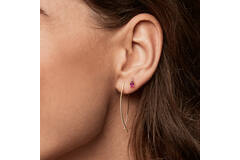 Vintage Pink Topaz Studs​ - 8mm - 585