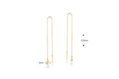 Amoureuse Threader Earrings  - 115mm - 585