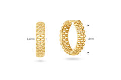 Jackie Ariane Hoops - 14mm - 585