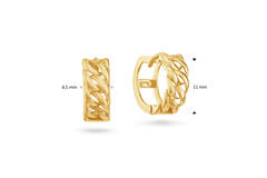 Jackie Chain Hoops - 11mm - 585