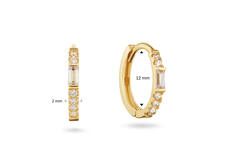 Jackie Mondriaan Hoops - 12mm - 585