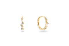 Clifton WhiteTopaz Hoops -12mm - 585