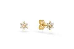 Verbena White Topaz Studs - 4mm - 585