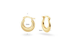 Crescent Hoops - 1,5cm - 585