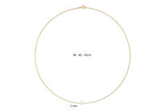 Layering Necklace - 38-40-42cm - 585
