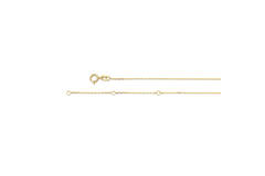 Circle Silhouette Necklace - 11,3mm - 40-42,5-45cm - 585