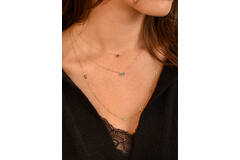Medina Topaz Necklace - 38-40-42cm - 585