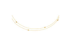 Double Bubble Necklace - 38-40-42cm - 585