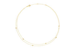 Double Bubble Necklace - 38-40-42cm - 585